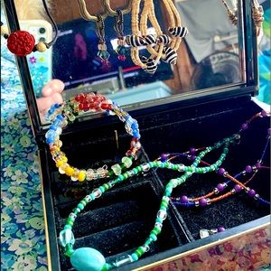 Collection of beaded jewelry